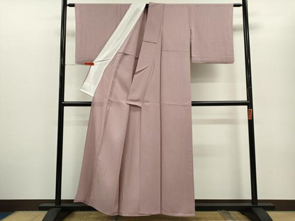 平和屋着物＊夏物　色無地　絽　撫子色　正絹　逸品　CABG2232ze