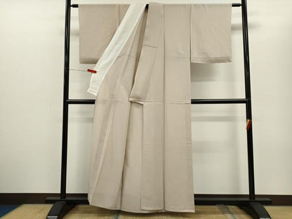 平和屋着物＊夏物　色無地　絽　灰梅色　正絹　逸品　未使用　CABG2233ze