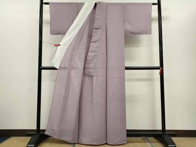 平和屋着物＊夏物　色無地　絽　淡紅藤色　正絹　逸品　CABG2234ze