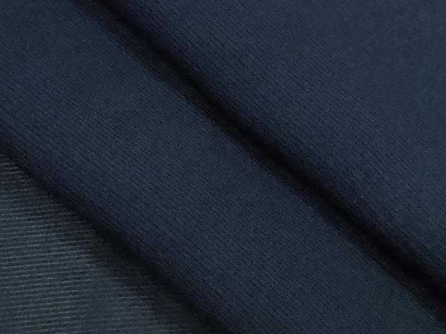平和屋着物＊夏物　色無地　絽　濃藍色　正絹　逸品　CABG2235ze