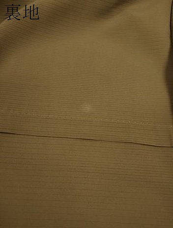 平和屋着物＊本加賀友禅作家　成竹登茂男監修　夏物　色無地　絽　朽葉色　正絹　逸品　CABG2236ze