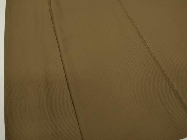 平和屋着物＊本加賀友禅作家　成竹登茂男監修　夏物　色無地　絽　朽葉色　正絹　逸品　CABG2236ze