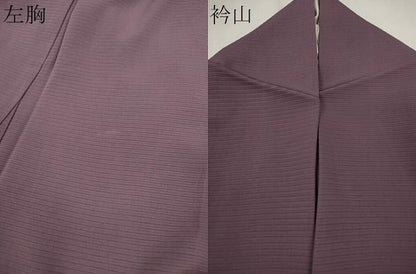 平和屋着物＊夏物　色無地　絽　葡萄鼠色　正絹　逸品　CABG2237ze