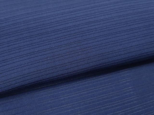 平和屋着物＊夏物　色無地　変わり絽　紺青色　正絹　逸品　CABG2238ze