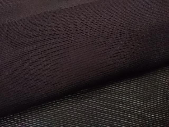 平和屋着物＊夏物　色無地　絽　黒紅色　正絹　逸品　CABG2242ze