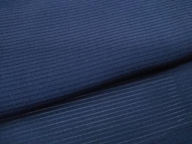 平和屋着物＊夏物　色無地　絽　鉄紺色　正絹　逸品　CABG2243ze