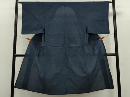 平和屋着物＊夏物　男性　紬　霞文　綿麻　逸品　CABG2246ze