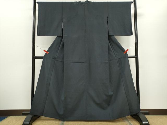 平和屋着物＊夏物　夏お召　縞　正絹　逸品　CABG2248ze