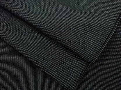 平和屋着物＊夏物　夏お召　縞　正絹　逸品　CABG2248ze