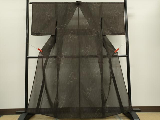 平和屋着物＊夏物 本場大島紬 夏大島 9マルキ トンボ 健勝苑扱い 正絹 逸品 CABG2262ze