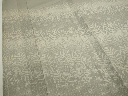 平和屋着物＊夏物 本塩沢 夏塩沢 訪問着 麻の葉草花文 大丸扱い 正絹 逸品 CABG2264ze
