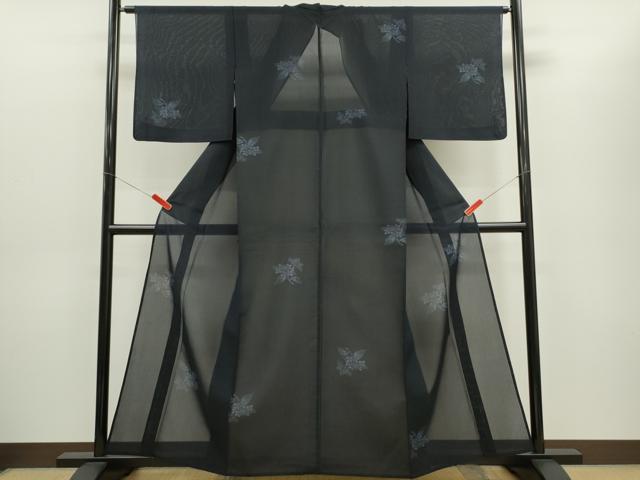 平和屋着物＊夏物 本場大島紬 夏大島 9マルキ 枝花文 正絹 逸品 CABG2265ze