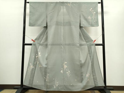 平和屋着物＊夏物 訪問着 変わり絽縮緬 枝花文 ますいわ屋扱い 正絹 逸品 CABG2271ze