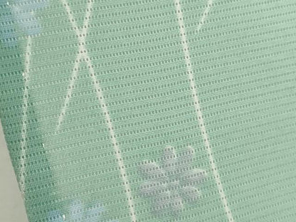 平和屋着物＊夏物 小紋 絽 舞花文 暈し染め 洗える着物 CABG2278ze