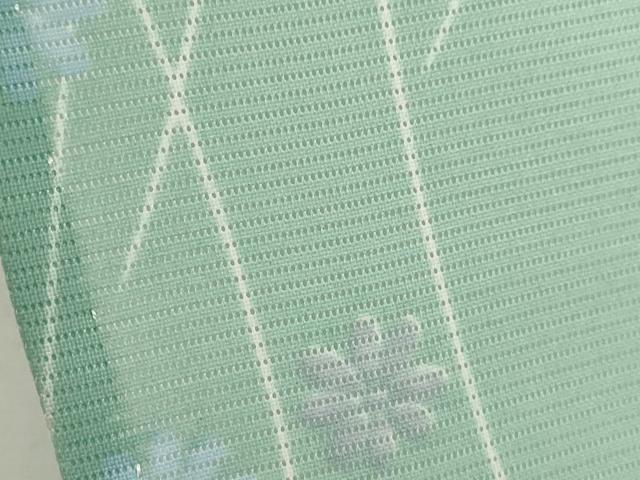 平和屋着物＊夏物 小紋 絽 舞花文 暈し染め 洗える着物 CABG2278ze