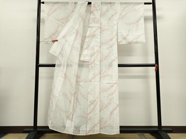 平和屋着物＊夏物 小紋 絽 てんとう虫 洗える着物 CABG2279ze