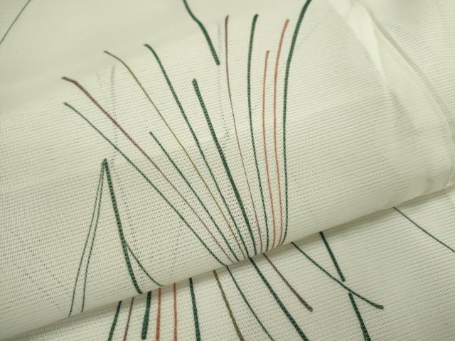 平和屋着物＊夏物 小紋 絽 芒 正絹 逸品 CABG2281ze