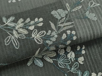 平和屋着物＊夏物　訪問着　紗紬　総刺繍　枝花文　健勝苑扱い　正絹　逸品　CABG2285ze