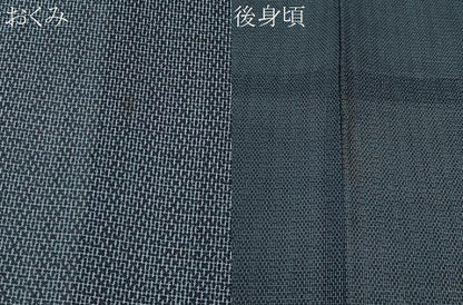平和屋着物＊夏物　小紋　紗　吉祥文　洗える着物　CABG2286ze