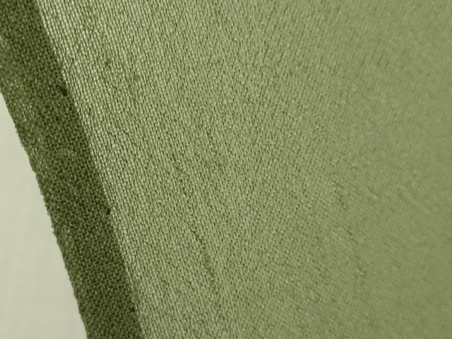 平和屋着物＊夏物　色無地　紗　柳茶色　正絹　逸品　未使用　CABG2289ze