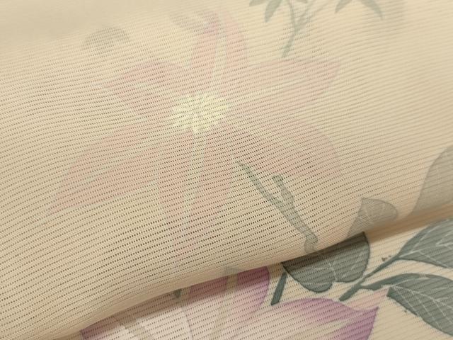 平和屋着物＊夏物　訪問着　絽　枝花文　正絹　逸品　CABG2291ze