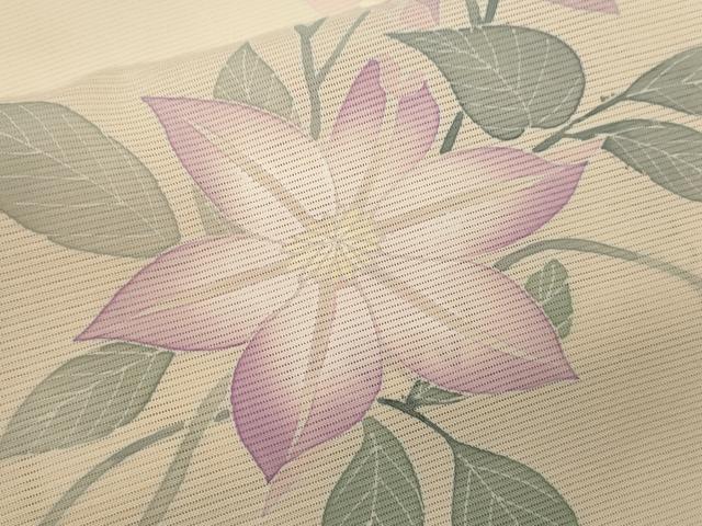 平和屋着物＊夏物　訪問着　絽　枝花文　正絹　逸品　CABG2291ze
