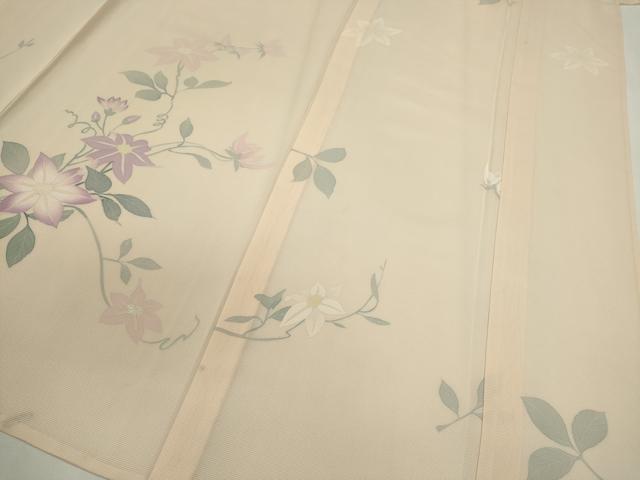 平和屋着物＊夏物　訪問着　絽　枝花文　正絹　逸品　CABG2291ze