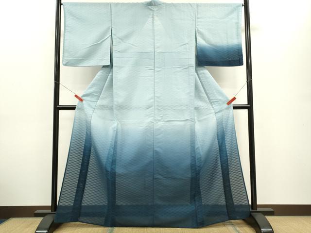 平和屋着物＊夏物　訪問着　紗　暈し染め　正絹　逸品　CABG2292ze
