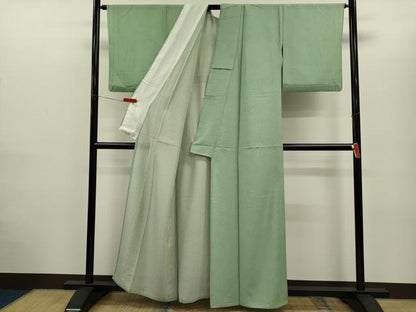 平和屋着物＊夏物　江戸小紋　絽　鮫小紋柄　正絹　逸品　CABG2296ze