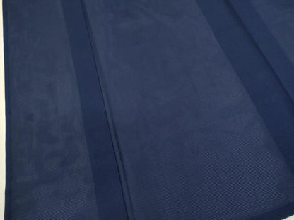 平和屋着物＊夏物　色無地　絽　濃藍色　洗える着物　CABG2297ze