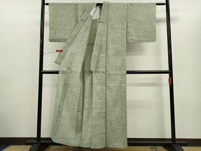 平和屋着物＊夏物　小千谷ちぢみ　松葉文　麻　逸品　CABG2303ze