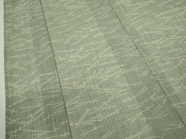 平和屋着物＊夏物　小千谷ちぢみ　松葉文　麻　逸品　CABG2303ze