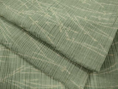 平和屋着物＊夏物　小千谷ちぢみ　松葉文　麻　逸品　CABG2303ze
