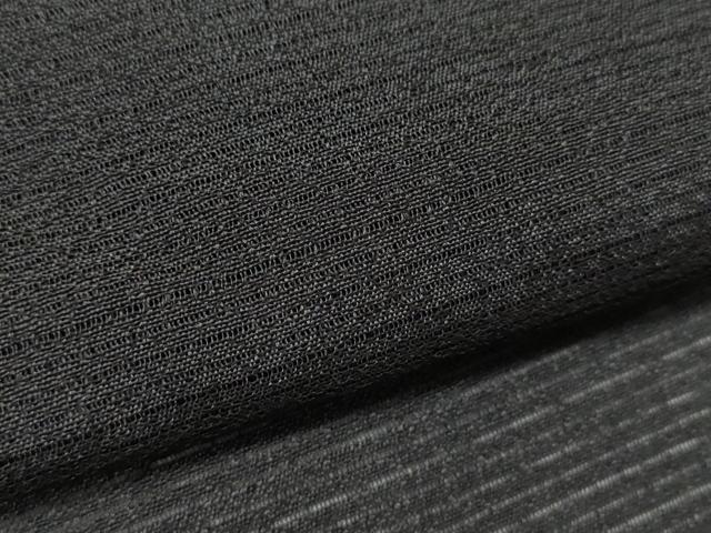 平和屋着物▽羽織　スリーシーズン　春夏秋　塵除け　色無地　黒色　正絹　逸品　CABG2307ze