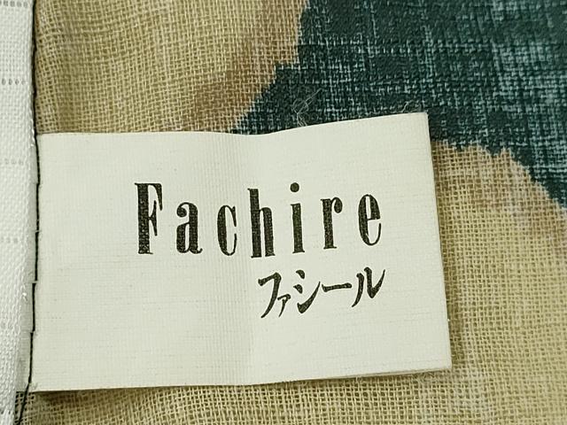 平和屋着物＊夏物　小紋　紗　草花文　洗える着物　CABG2346ze