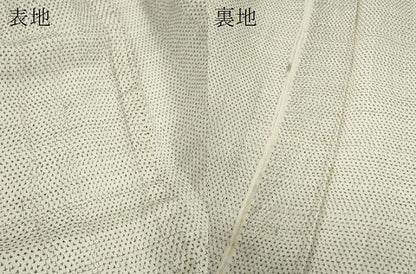 平和屋着物＊夏物　男性　本塩沢　小千谷ちぢみ　十字絣　麻　逸品　CABG2347ze