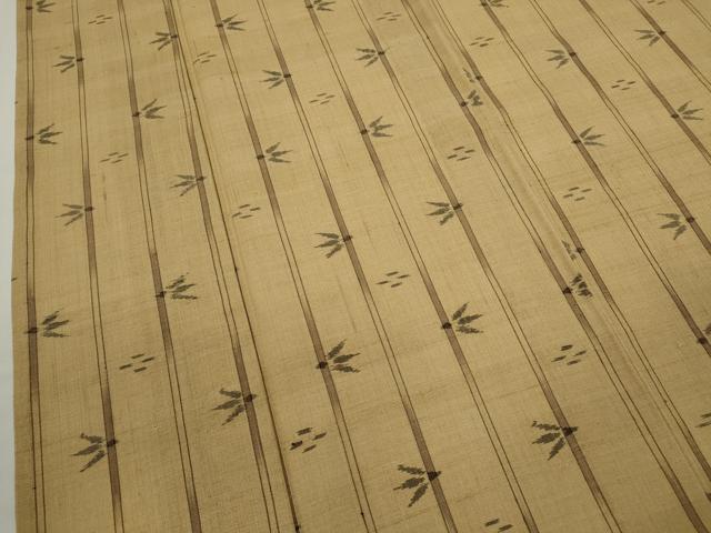 平和屋着物＊夏物　紗紬　琉球絣文様　正絹　逸品　CABG2351ze