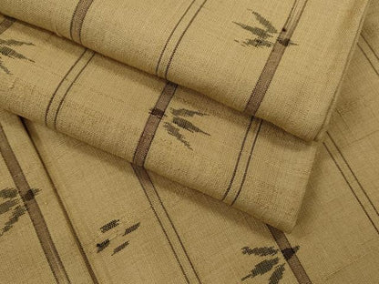 平和屋着物＊夏物　紗紬　琉球絣文様　正絹　逸品　CABG2351ze