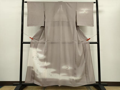 平和屋着物＊夏物　訪問着　絽　友禅　籬草花文　暈し染め　正絹　逸品　CABG2352ze
