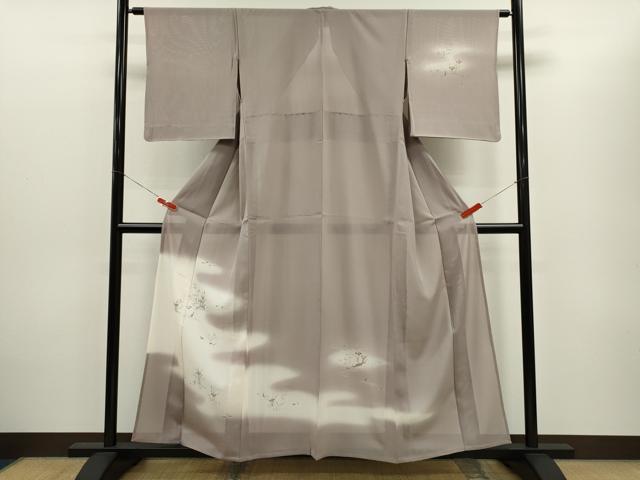平和屋着物＊夏物　訪問着　絽　友禅　籬草花文　暈し染め　正絹　逸品　CABG2352ze