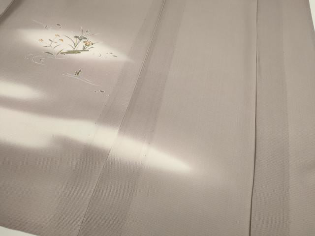 平和屋着物＊夏物　訪問着　絽　友禅　籬草花文　暈し染め　正絹　逸品　CABG2352ze