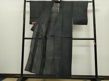 平和屋着物＊夏物　重要無形文化財　本場宮古上布　吉祥文　苧麻　逸品　CABG2355ze