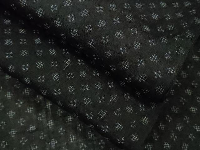 平和屋着物＊夏物　重要無形文化財　本場宮古上布　吉祥文　苧麻　逸品　CABG2355ze
