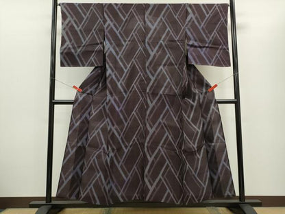 平和屋着物＊夏物　紗紬　檜垣文　正絹　逸品　CABG2366ze