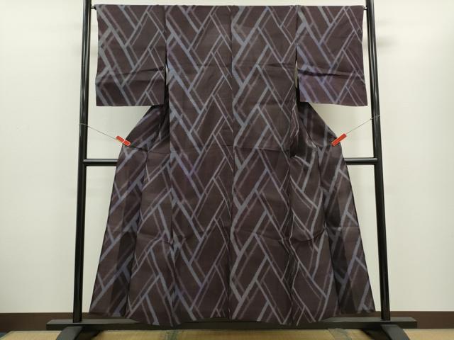 平和屋着物＊夏物　紗紬　檜垣文　正絹　逸品　CABG2366ze