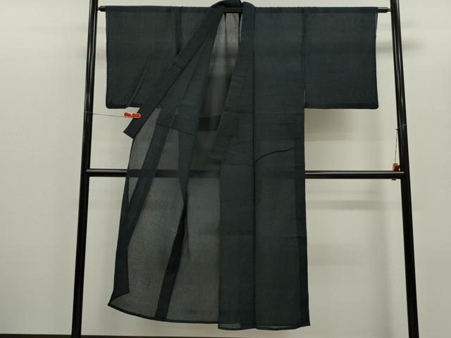 平和屋着物＊夏物　男性　小紋　色無地　紗　霞文　CABG2370ze