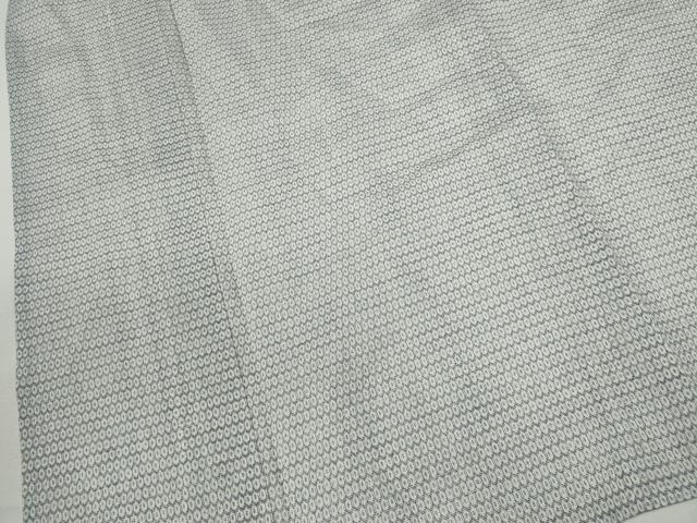 平和屋着物＊夏物　男性　小紋・浴衣兼用　亀甲柄　綿麻　逸品　CABG2371ze