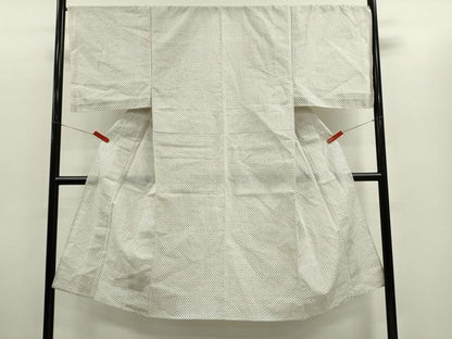 平和屋着物＊夏物　男性　小紋・浴衣兼用　吉祥文　綿麻　逸品　CABG2373ze