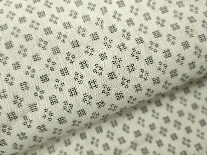 平和屋着物＊夏物　男性　小紋・浴衣兼用　吉祥文　綿麻　逸品　CABG2373ze