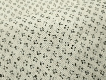 平和屋着物＊夏物　男性　小紋・浴衣兼用　吉祥文　綿麻　逸品　CABG2373ze